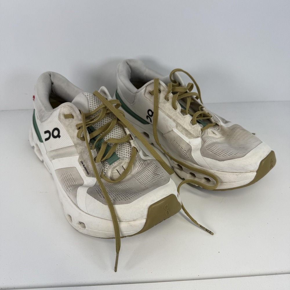 On Running Shoes Womens 10 White CloudTec Athletic Mesh Low Top Sneakers